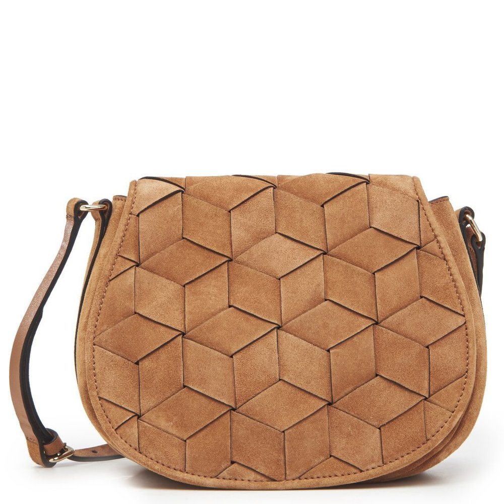 NWT Welden Escapade Saddle Bag Tan Suede